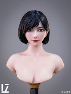 画像1: LZ TOYS 1/6 女性ヘッド SET018 *予約