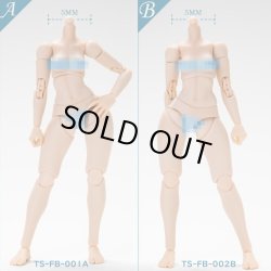 画像1: Tunshi Studio 1/12 女性 素体 ボディ ≪ラージバスト≫ ≪スモールバスト≫ アクションフィギュア 2種 TS-FB-001 A / TS-FB-002 B *予約　