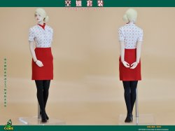 画像2: CUKE TOYS 1/6 G航空 客室乗務員 キャビンアテンダント CA 制服 sky blue セット MA-033 *予約