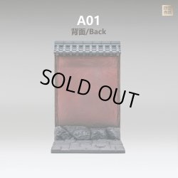 画像8: ToysNest 1/10 1/12 テンプルウォール 土塀 ジオラマ 高28.5cm ≪A01+A02 set≫ *予約