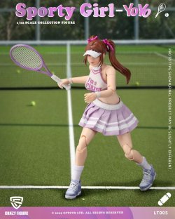 画像1: Crazy Figure 1/12 スポーツガール アクションフィギュア LT005 *予約