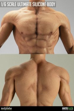 画像4: Infinite Statue × Kaustic Plastik 1/6 アルティメット 男性素体 マッスルボディ シリコーン素材 *予約