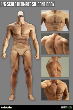 画像5: Infinite Statue × Kaustic Plastik 1/6 アルティメット 男性素体 マッスルボディ シリコーン素材 *予約