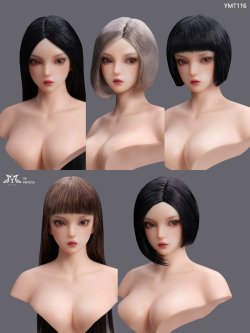 画像1: YMTOYS 1/6 セクシー ビューティー 女性ヘッド 眼球可動 5種 YMT116 *予約 