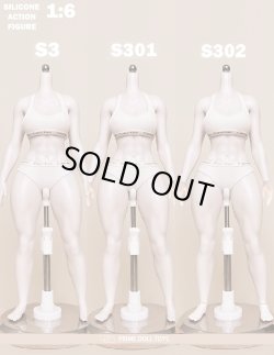 画像1: Prime Doll Toys 1/6 アーティキュレーテッド プラチナシリコン 女性素体 可動フィギュア ボディ S3シリーズ 【白肌 筋肉質】 3種 *予約 