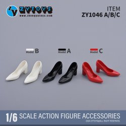 画像1: ZYTOYS 1/6 フィメール ハイヒール シューズ アクションフィギュア用 3種 ZY1046 *予約