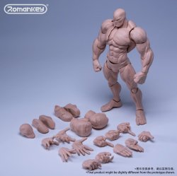 画像21: Romankey x COWL 1/12 超可動 ビッグガイ 男性素体 ボディアクションフィギュア 3種 UMS003 *予約