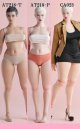 WORLD BOX 1/6 女性素体 ≪ラージサイズボディ≫ アクションフィギュア 2種 AT218-P AT218-T & ラージサイズボディ用衣装セット アクションフィギュア CA023 *予約