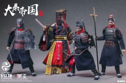 画像1: 303TOYS 1/12 大秦帝国 始皇帝 + 秦士戟 + 秦士羽 + 秦士鋭 4体セット ≪アルティメットDX版≫ アクションフィギュア HX005 *予約