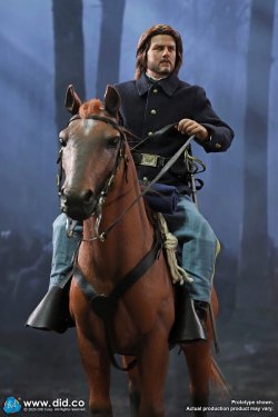画像1: DID 1/6 US アーミー 第7騎兵連隊 1876 ネイサン大佐 アクションフィギュア NS80186 & 軍馬 E60082 *予約