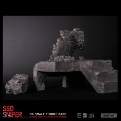 画像1: MOJING TOYS 1/6 廃墟の階段 ジオラマ ベース L008 *予約