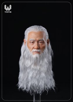 画像3: W TOYS 1/6 ソード マスター リアルヘア 髭 ヘッド アクションフィギュア用 WT-005 *予約