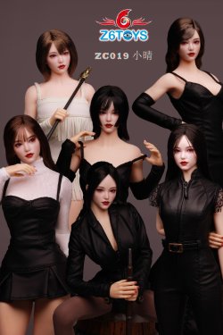 画像1: Z6TOYS 1/6 アジアン ビューティー 女性ヘッド 小晴 眼球可動 6種 ZC019 *予約