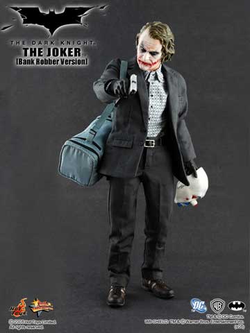 日本割引○新品 1/6 ホットトイズ　ジョーカー　銀行強盗　アクションフィギュア　JOKER BANK ROBBER VERSION　バットマン　ヒース・レジャー　DC バットマン