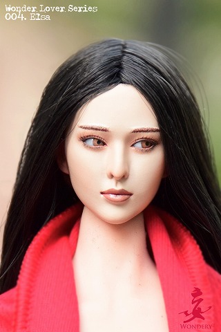 1/6 WONDERY Lover 004 Head Sculpt Model Moveable eyes For Female  Body Figure 