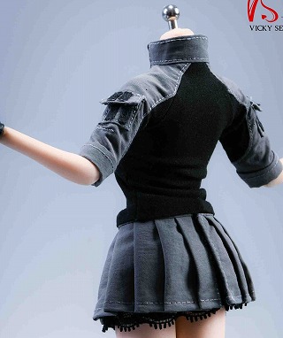 1/6 VSTOYS Girl Combat Uniform Skirt Clothes Fit 12'' Female PH TBL Body 19XG67 