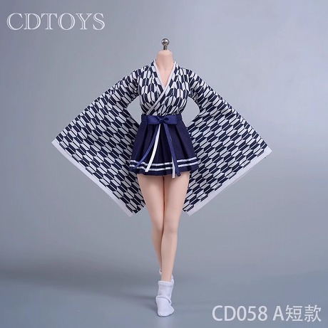 CDToys 1/6 CD058 ショート 着物 袴 セット 女性フィギュア用 9種 *予約