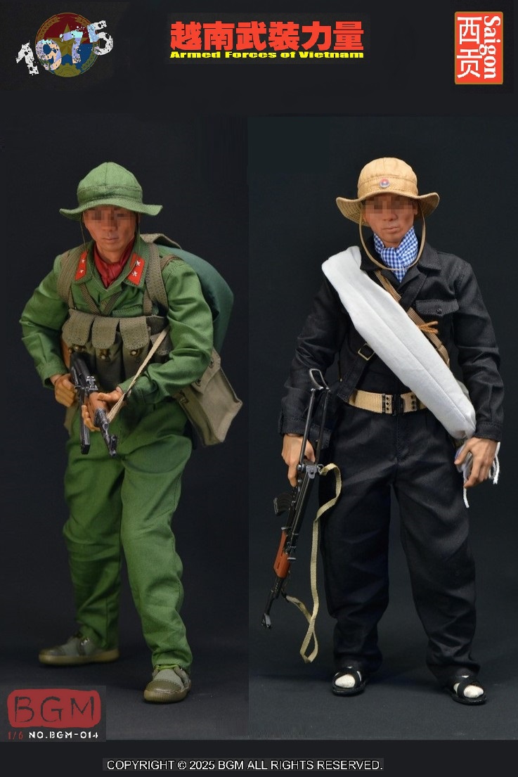 BGM 1/6 ベトナム戦争 南ベトナム解放民族戦線 軍服 & 装備品 アクセサリー セット 2種 BGM-014 *予約