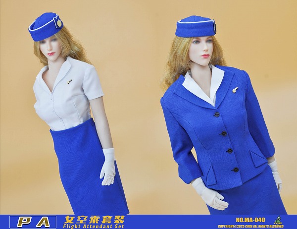 CUKE TOYS 1/6 PA航空 客室乗務員 制服 セット 2種 MA-040 *予約