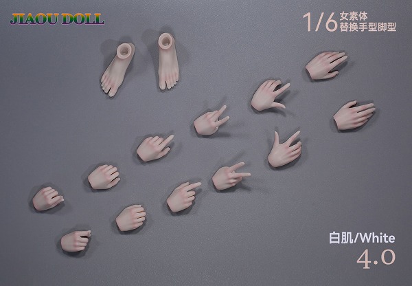 Jiaou Doll 1/6 JHF04 フィメール ハンド ＆ フット シェイプ 6種 * 予約