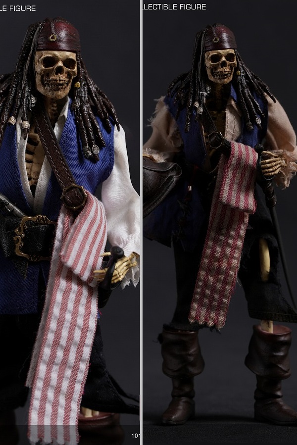 101TOYS 1/12 キャプテン ジャック スケルトン パイレーツ アクションフィギュア ES017 2種 *予約
