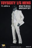 画像2: TOYSCITY　男性学生服セット（学生帽付き） （ブラック／ホワイト）　1/6　*お取り寄せ