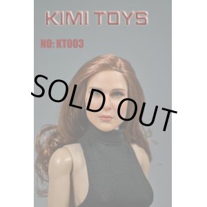 画像: KIMI TOYS　1/6　白人女性ヘッド　ブラウンヘア　KT003　*お取り寄せ