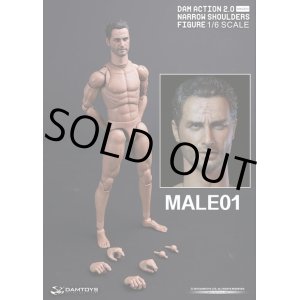 画像: DAMTOYS　1/6　男性素体　アクション2.0　ナローショルダー　ボディ　MALE01  *お取り寄せ