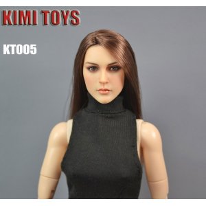 画像: KIMI TOYS　1/6　白人女性ヘッド　ブラウンヘア　KT005　*お取り寄せ