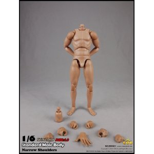 画像: COOMODEL　1/6　男性ボディ　ナローショルダー NEW：2.0版　（BD001 or BD002）　*お取り寄せ