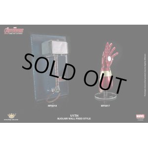 画像: KingArts　1/1　ムービープロップ　レプリカ　『アベンジャーズ　エイジ・オブ・ウルトロン』　ソー　ハンマー（壁掛けタイプ）＆アイアンマン　マーク43　ハンド　［セット１］　*予約　