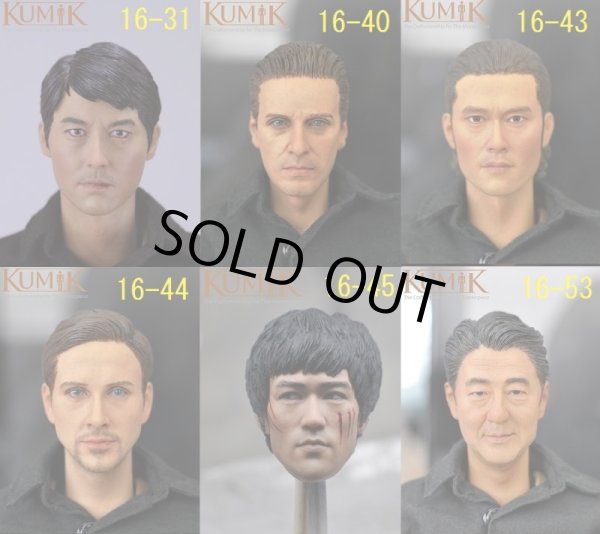 画像1: Kumik　1/6　メンズヘッド　#16-31/16-40/16-43/16-44/16-45/16-53　*予約