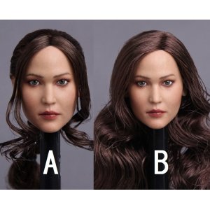 画像: GACTOYS　1/6　欧米女性ヘッド　GC003-A/B　ジェニファー・ローレンス *お取り寄せ