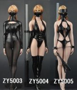 画像: ZYTOYS　1/6　女性 ブラック レザー セクシー ランジェリー セット　ZY5003/ZY5004/ZY5005　*お取り寄せ