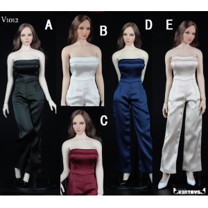 画像: VORTOYS 1/6 V1012 ベアトップ オールインワン パンツ ドレス セット conjoined 5種 *お取り寄せ