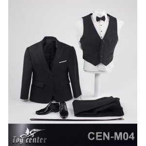 画像: Toy center 1/6 メンズ 蝶ネクタイ スリーピーススーツ セット CEN-M04 *お取り寄せ