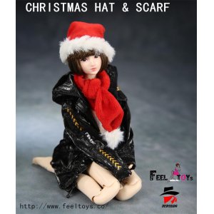 画像: Feeltoys 1/6 サンタ帽子 & マフラー セット クリスマス FT X'mas