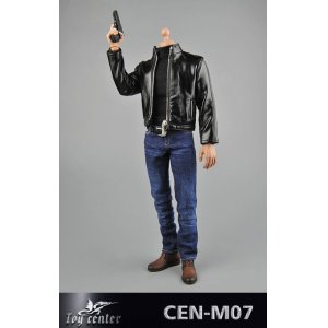 画像: Toy Center 1/6 スパイ レザージャケット＆ジーパン セット CEN-M07 *お取り寄せ