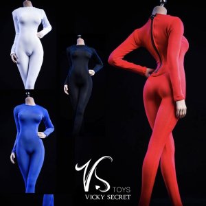 画像: VSToys 1/6 ボディスーツ 全身タイツ ロングスリーブ 女性用 4種 19XG37 *お取り寄せ