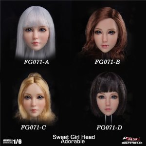 画像: Fire Girl Toys 1/6 FG071 Sweet Girl ヘッド 4種 *お取り寄せ