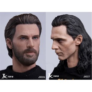 画像: JXTOYS 1/6 Captain Headsculpt  JX026 /  LOKI  Headsculpt JX027  *お取り寄せ 