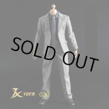 画像: JXTOYS 1/6 メンズ ダークグレー スーツ セット Dark grey suit JX030 *お取り寄せ