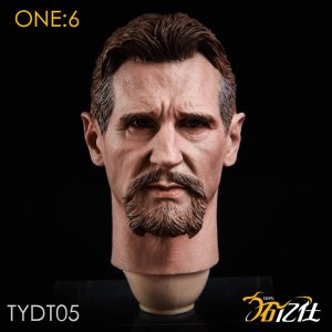 画像: TYS Toys 1/6 Ninja Master Head リーアム・ニーソン ヘッド TYTD05 *お取り寄せ