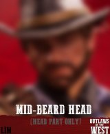 画像: LIMTOYS 1/6 THE GUNSLINGER  Mid-beard head sculpt ヘッド LIM008B  *お取り寄せ