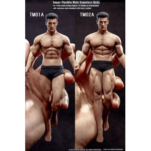 画像: TBLeague 1/12 スーパーフレキシブル 男性シームレスボディ ステンレススティール スケルトン サンタン フットパーツ着脱 2種 PHMB2019-T01A T02A *お取り寄せ 