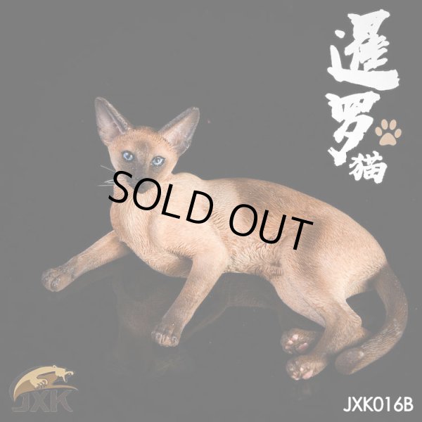 JxK Studio 1/6 シャム猫 寝そべり 3種 JxK016 *お取り寄せ - 1