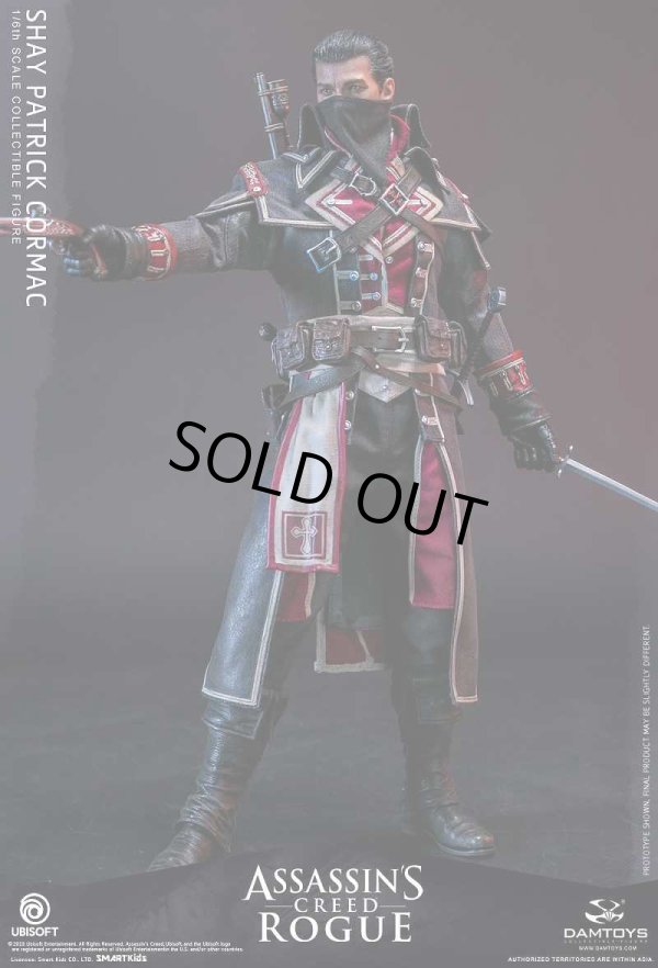 damtoys アサシンクリード ローグ　1/6 アクション フィギュア 剣　銃 damtoys アサシンクリード ローグ 1/6 アクション フィギュア 剣