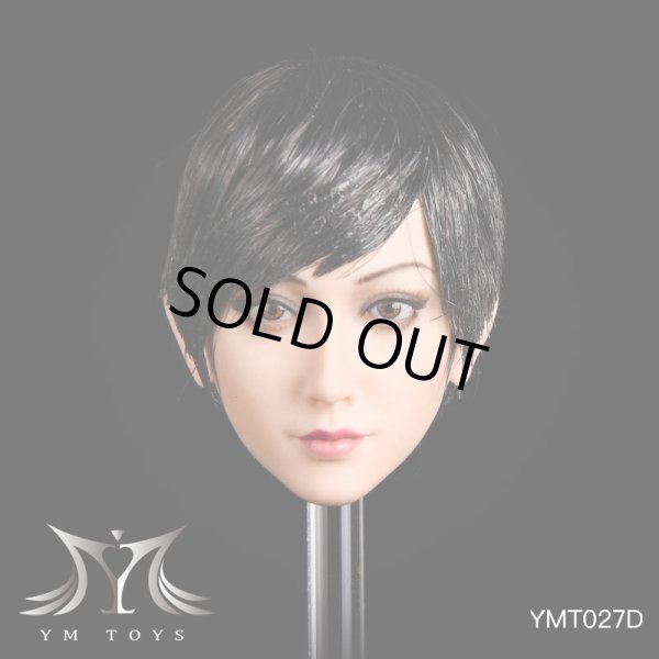 YMTOYS YMT061 1/6 女性ヘッド 晴子 2種 ヘアパーツ3個 アジア