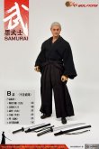 画像14: WOLFKING 1/6 WK89021 黒武士 サムライ 武 ヘッド 袴 刀 5種 *お取り寄せ