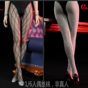 画像: FeelToys 1/6 Sexy Long Grid Pattern Stockings 2種 FT017 A/B *予約